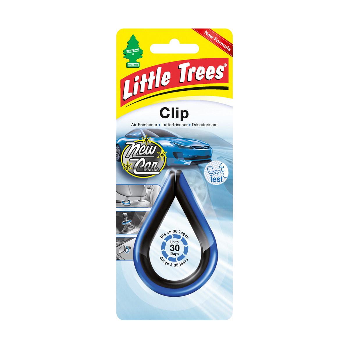 Ароматизатор для автомобіля Little Trees Clip Нова машина, 30 г